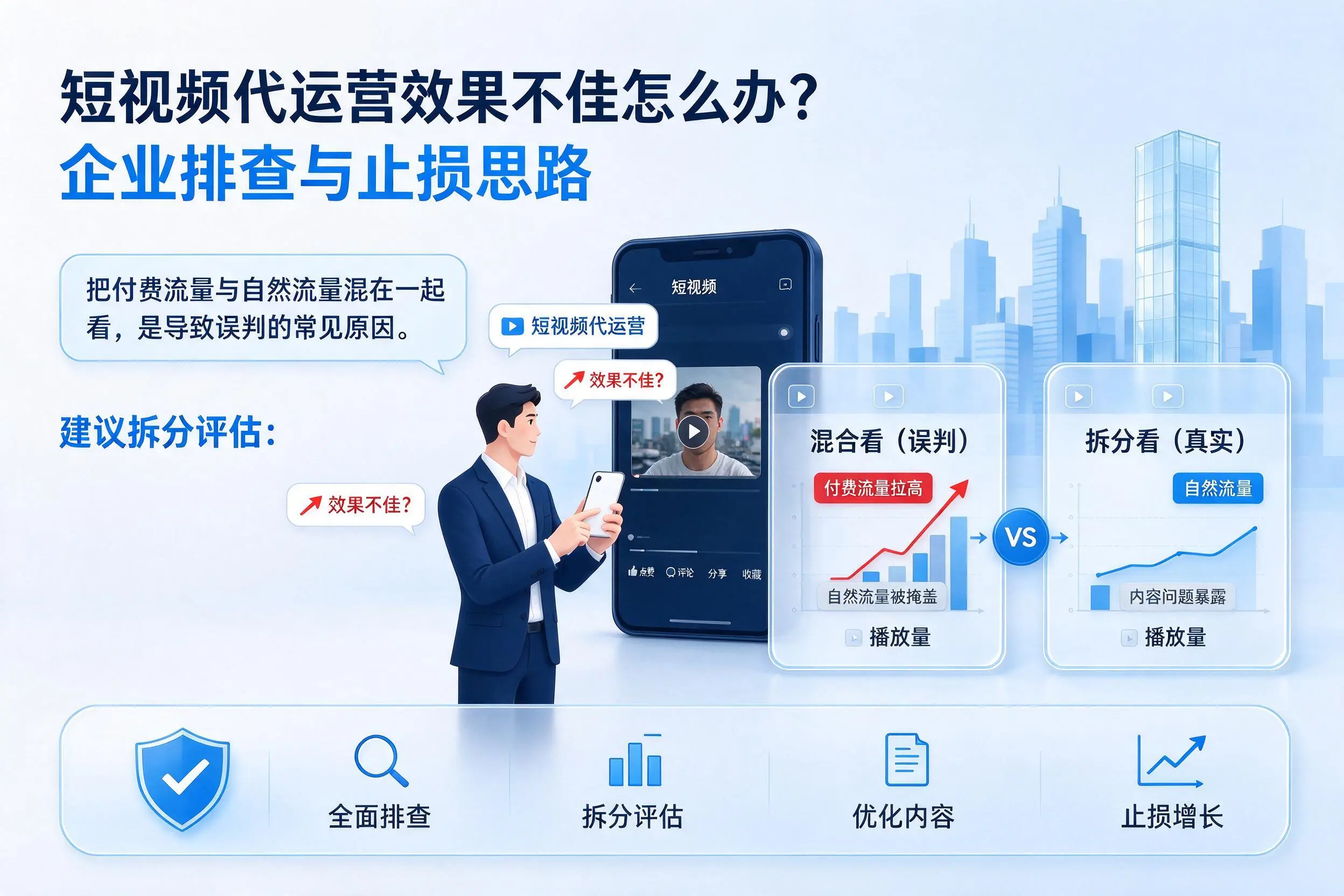 短视频代运营效果不佳怎么办？兴安企业排查与止损思路