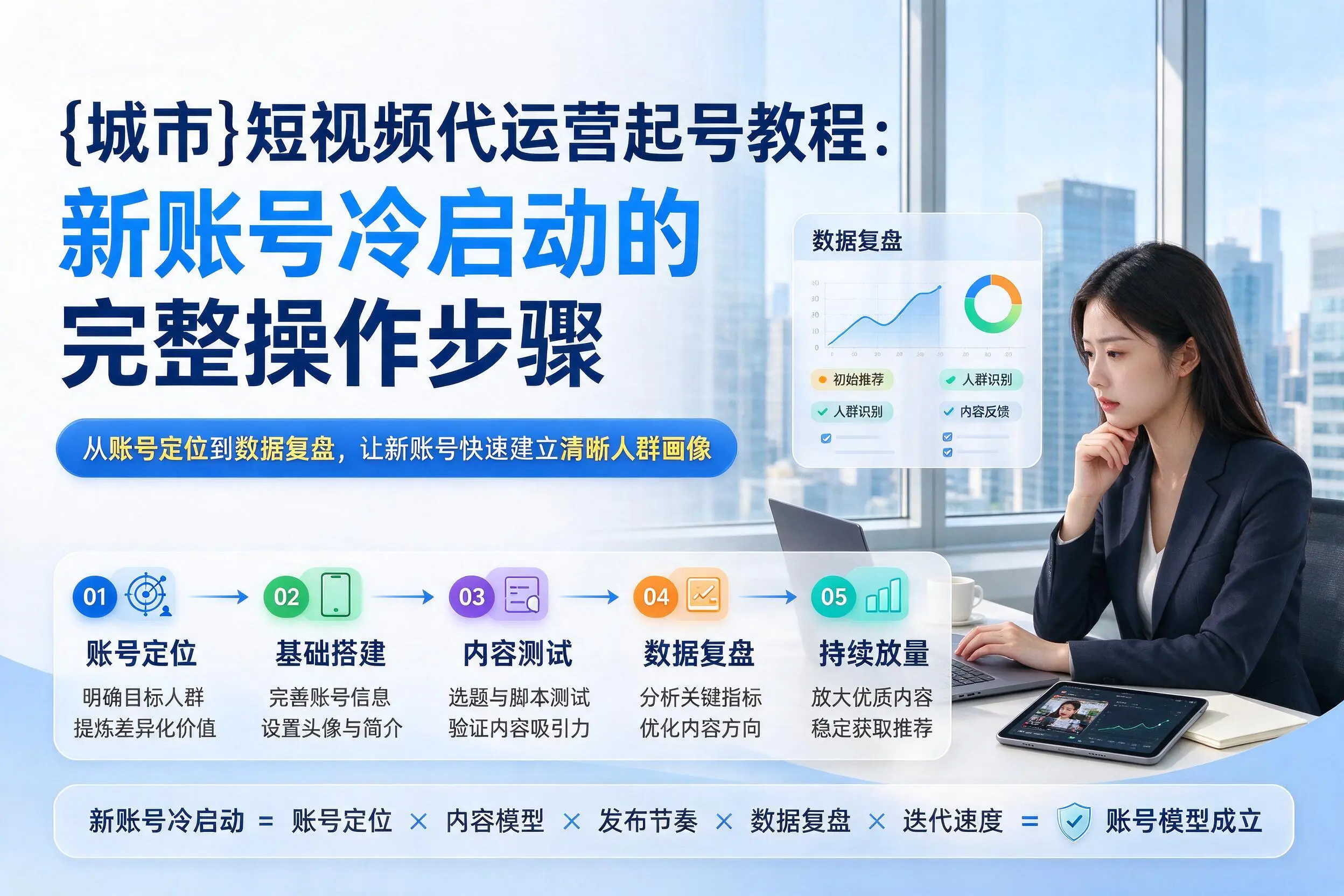 兴安短视频代运营起号教程:新账号冷启动的完整操作步骤