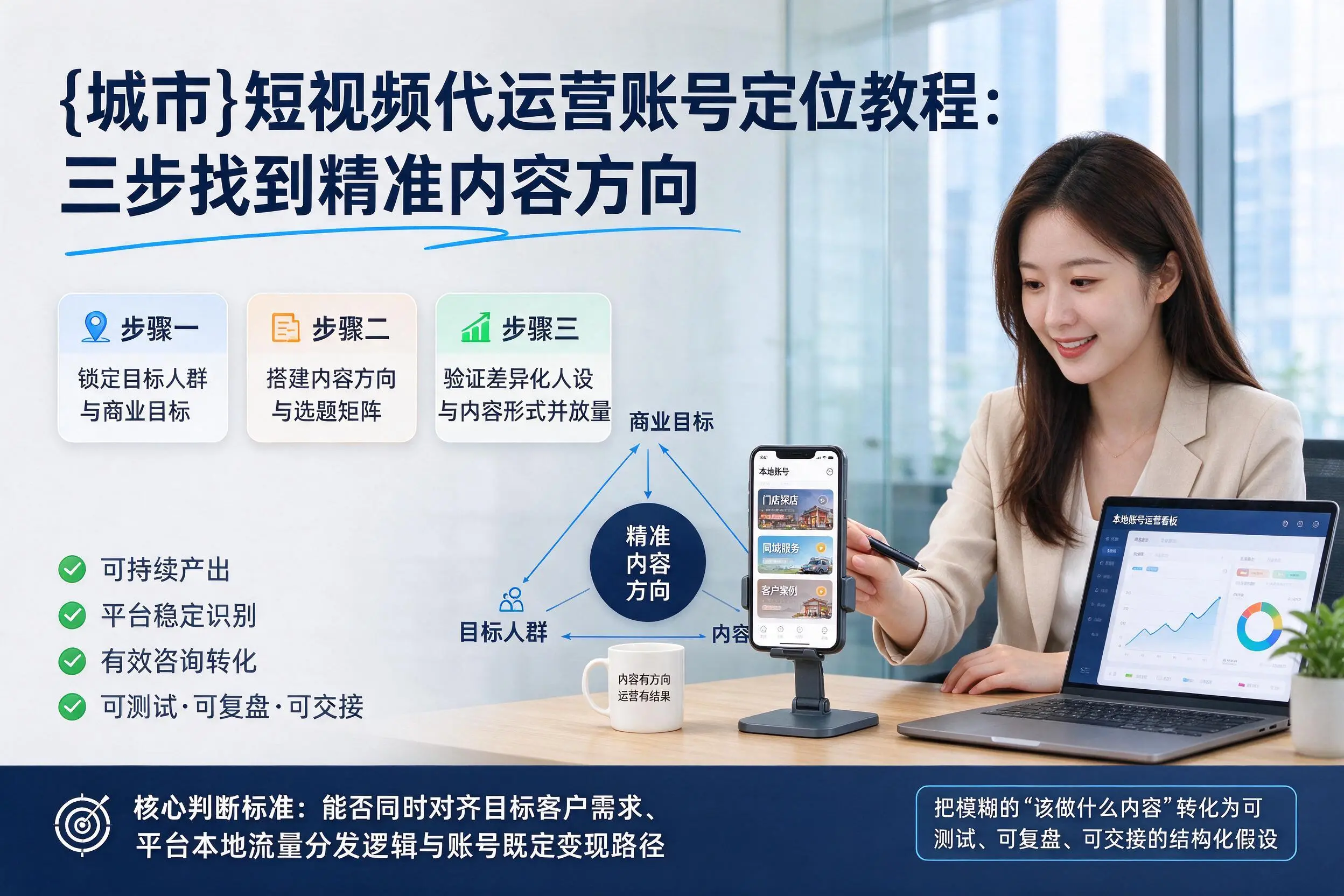 兴安短视频代运营账号定位教程：三步找到精准内容方向