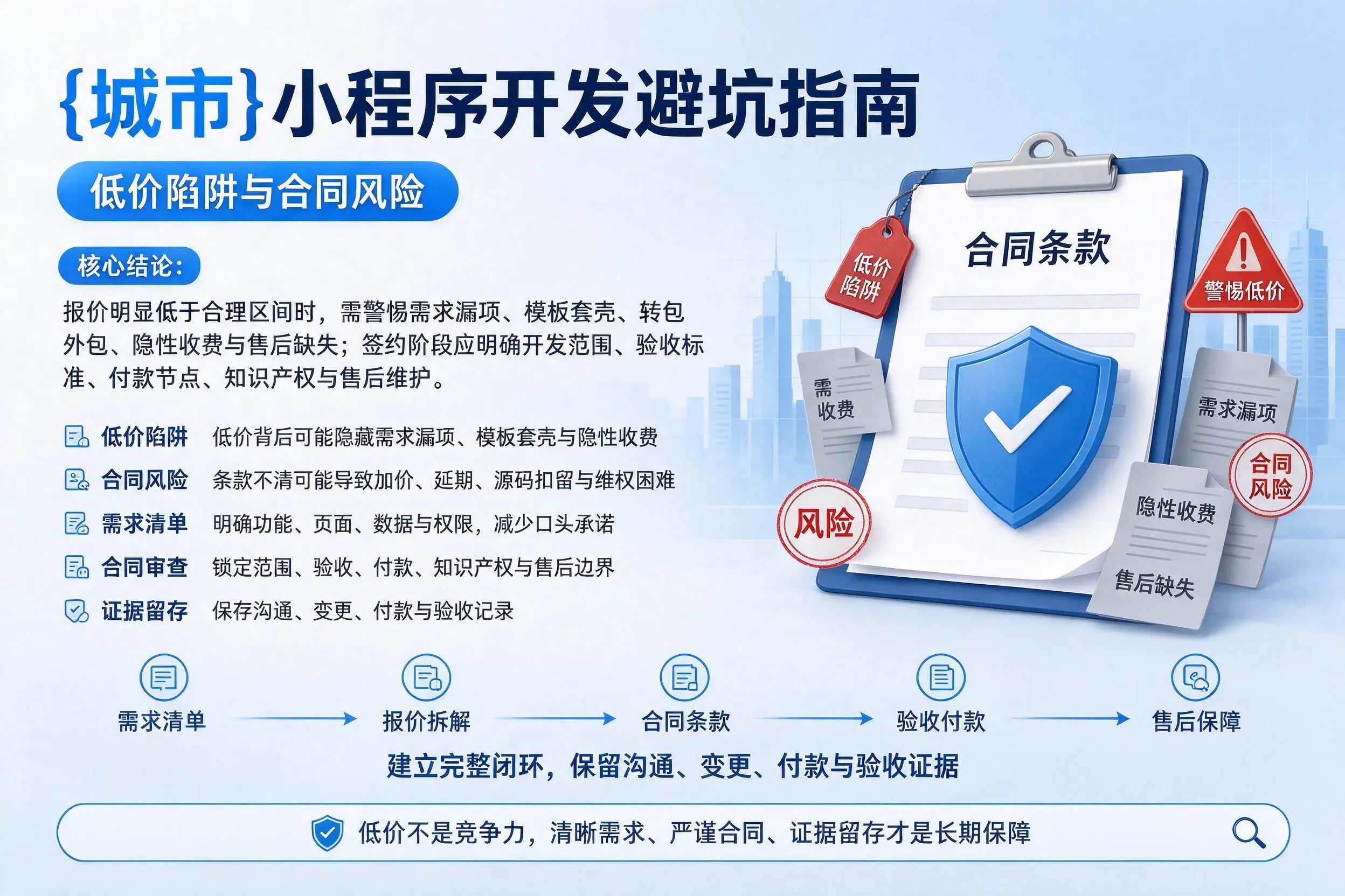 兴安小程序开发避坑指南:低价陷阱与合同风险