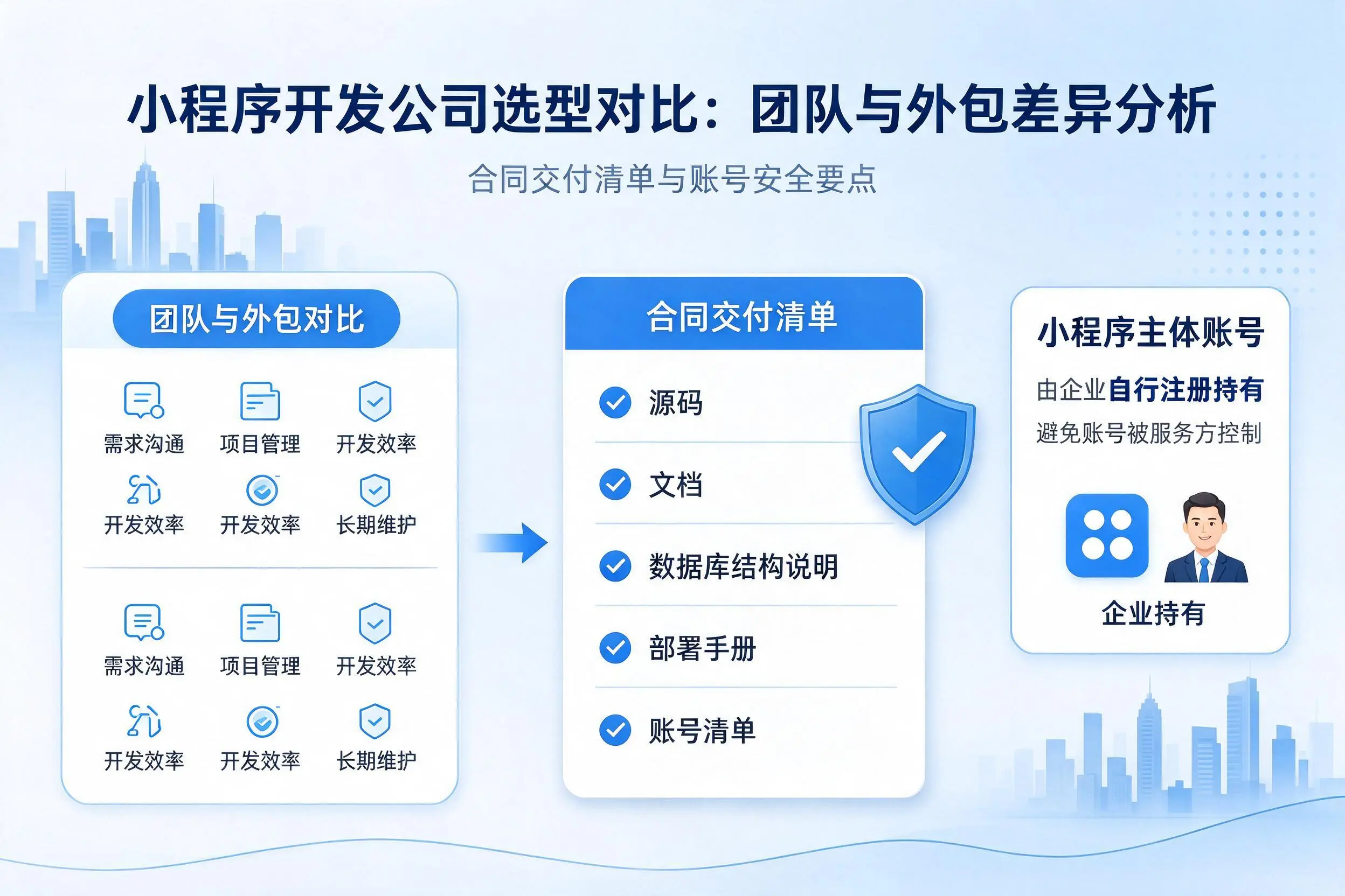 兴安小程序开发公司选型对比：团队与外包差异分析