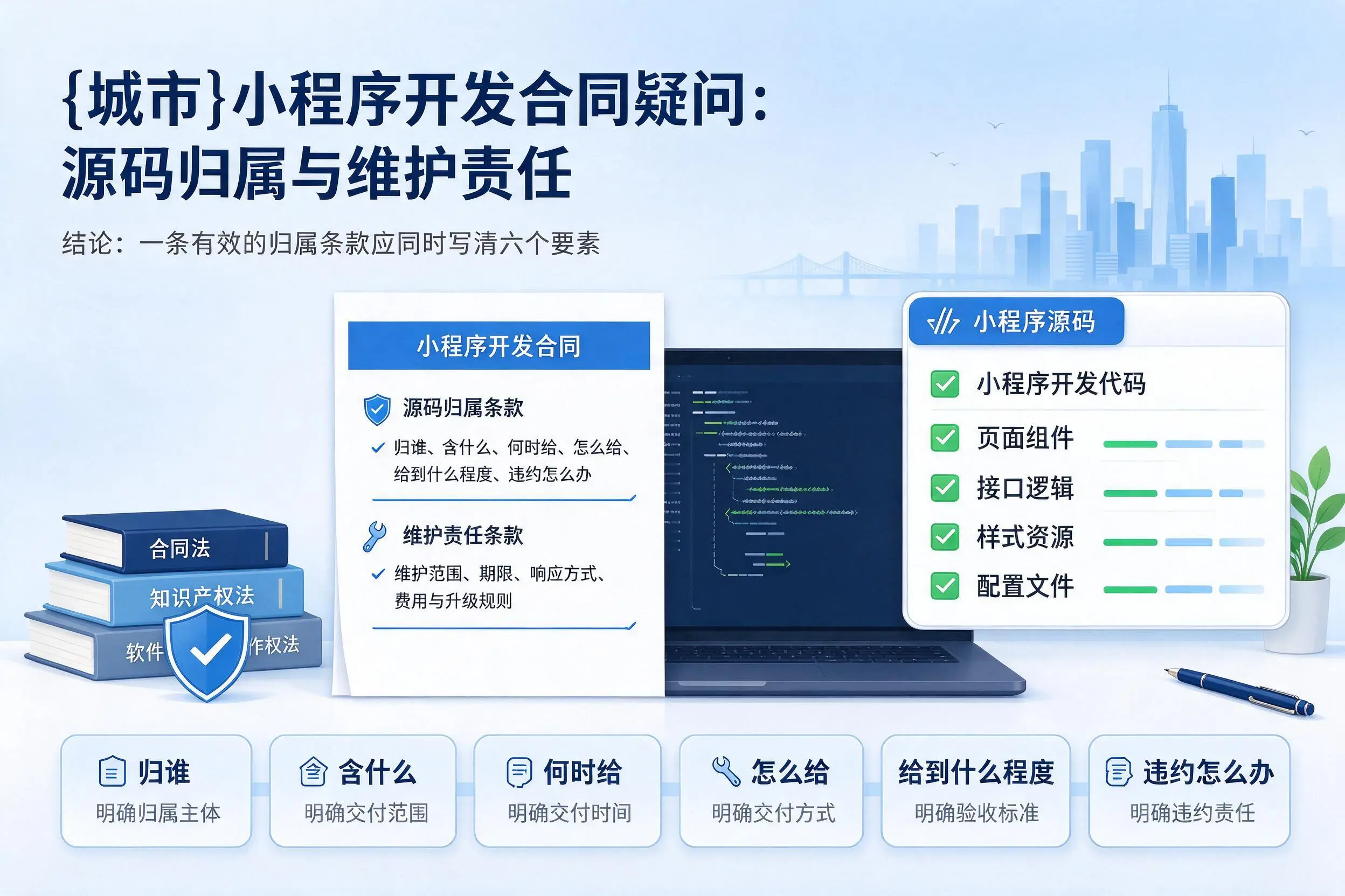 兴安小程序开发合同疑问:源码归属与维护责任