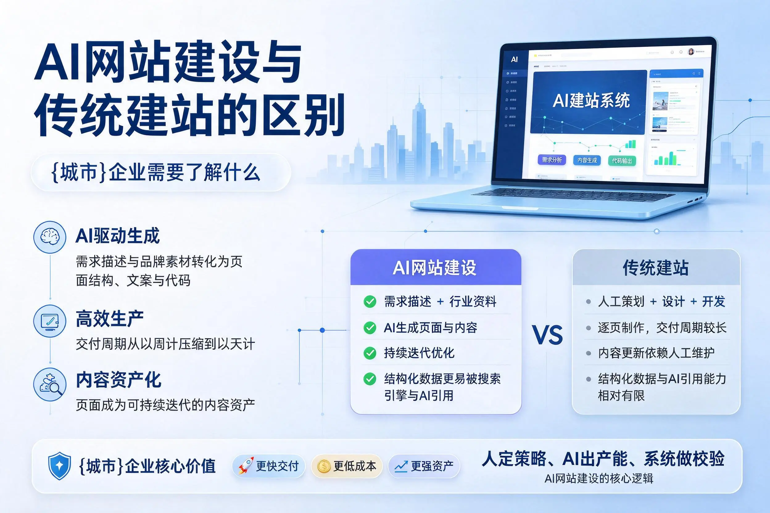 AI网站建设与传统建站的区别,兴安企业需要了解什么