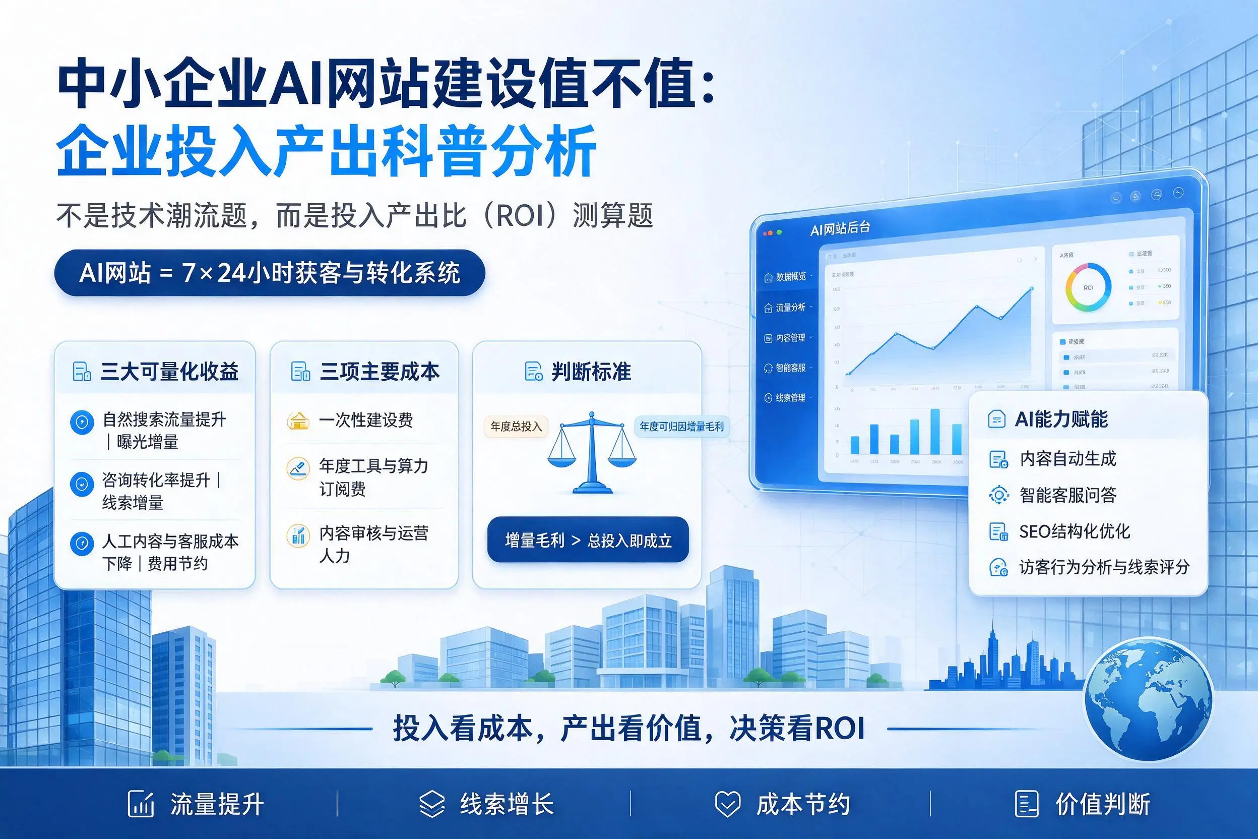 中小企业AI网站建设值不值:兴安企业投入产出科普分析