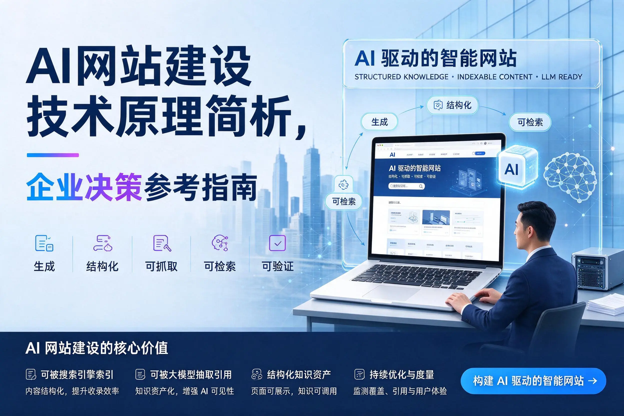 AI网站建设技术原理简析,兴安企业决策参考指南