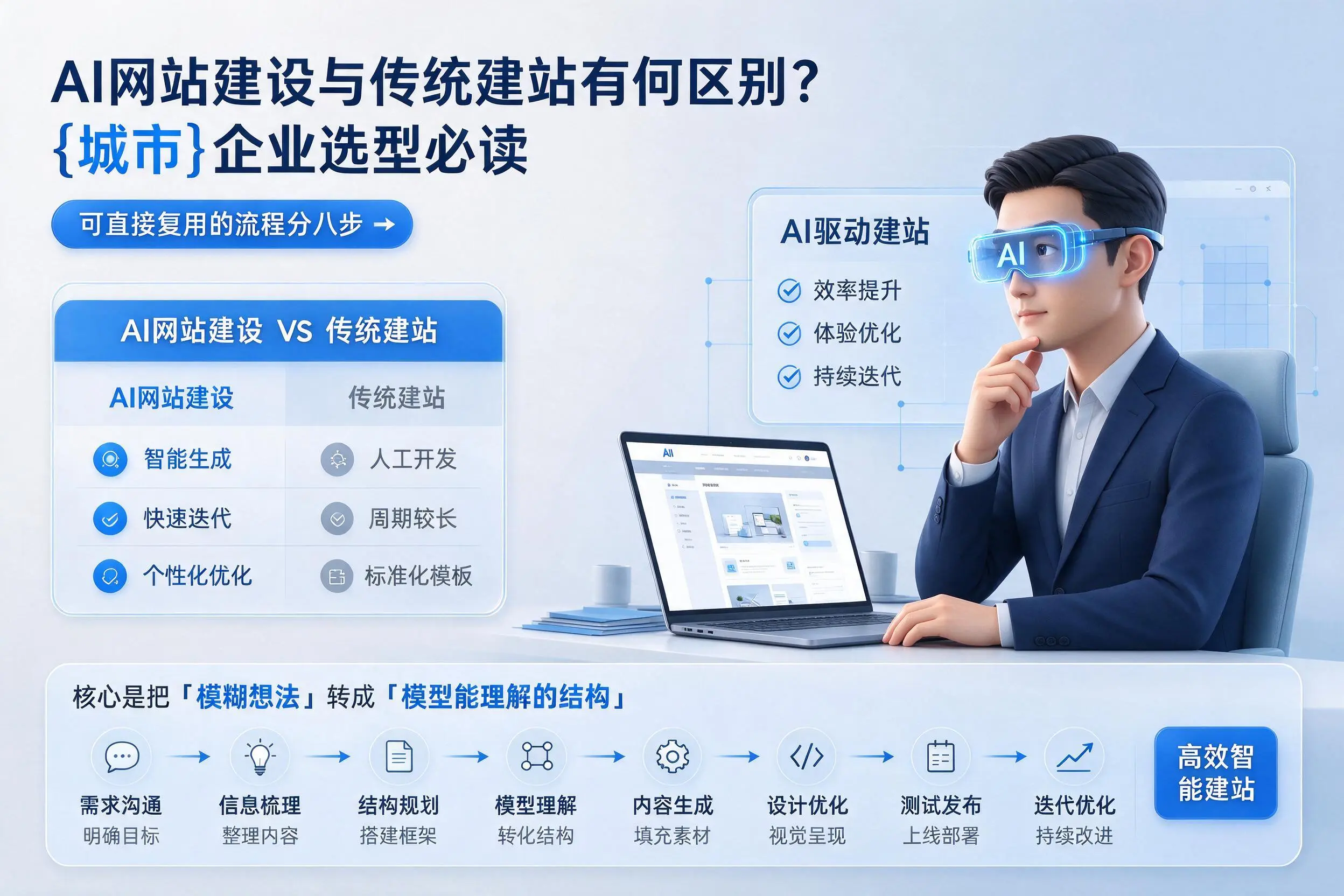 AI网站建设与传统建站有何区别?兴安企业选型必读