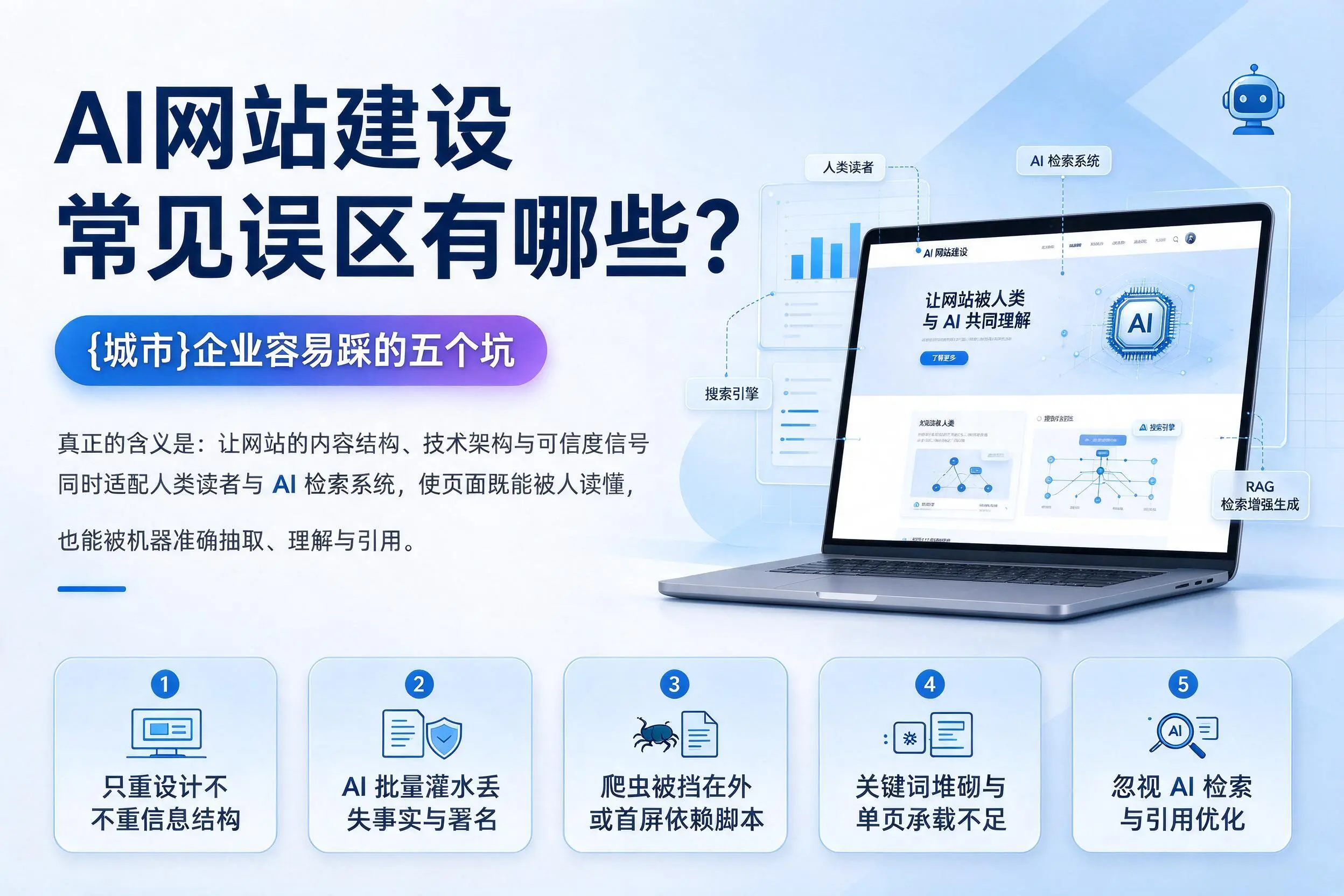 AI网站建设常见误区有哪些?兴安企业容易踩的五个坑