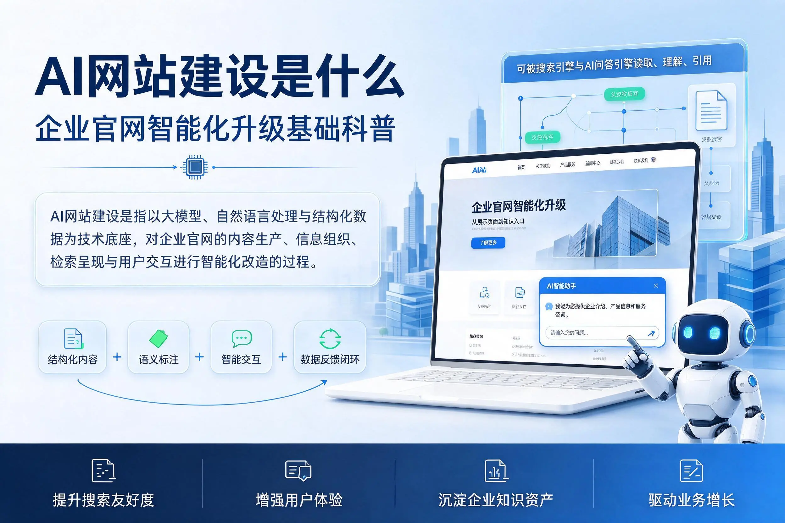 AI网站建设是什么:兴安企业官网智能化升级基础科普