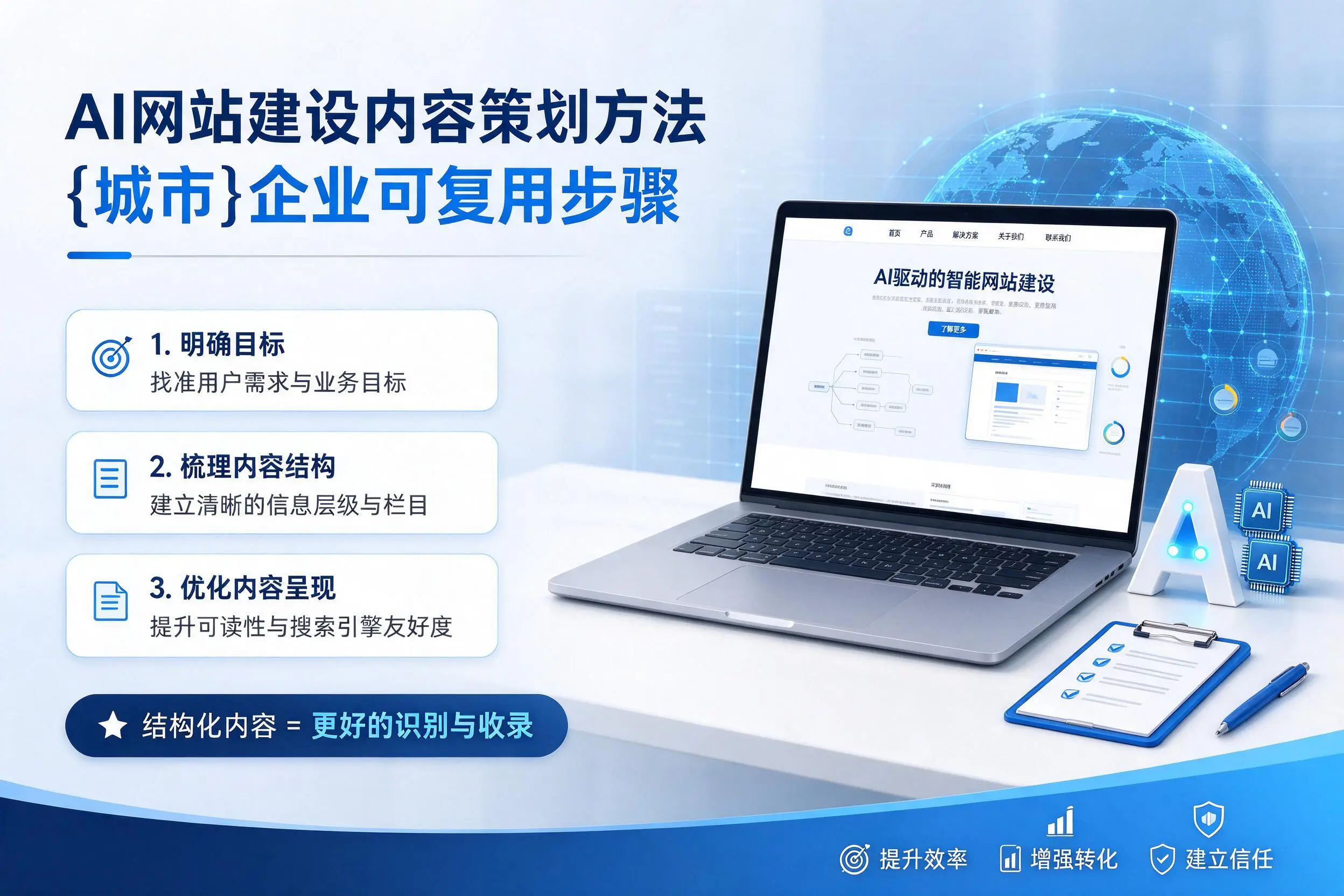 AI网站建设内容策划方法，兴安企业可复用步骤