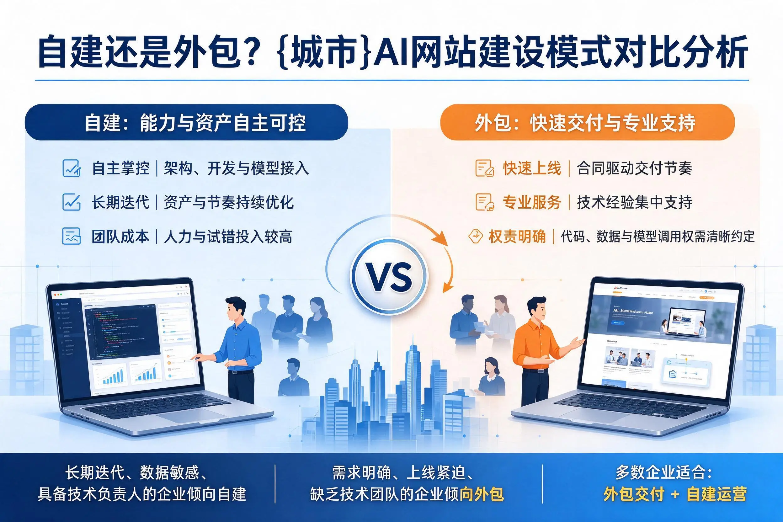 自建还是外包?兴安AI网站建设模式对比分析