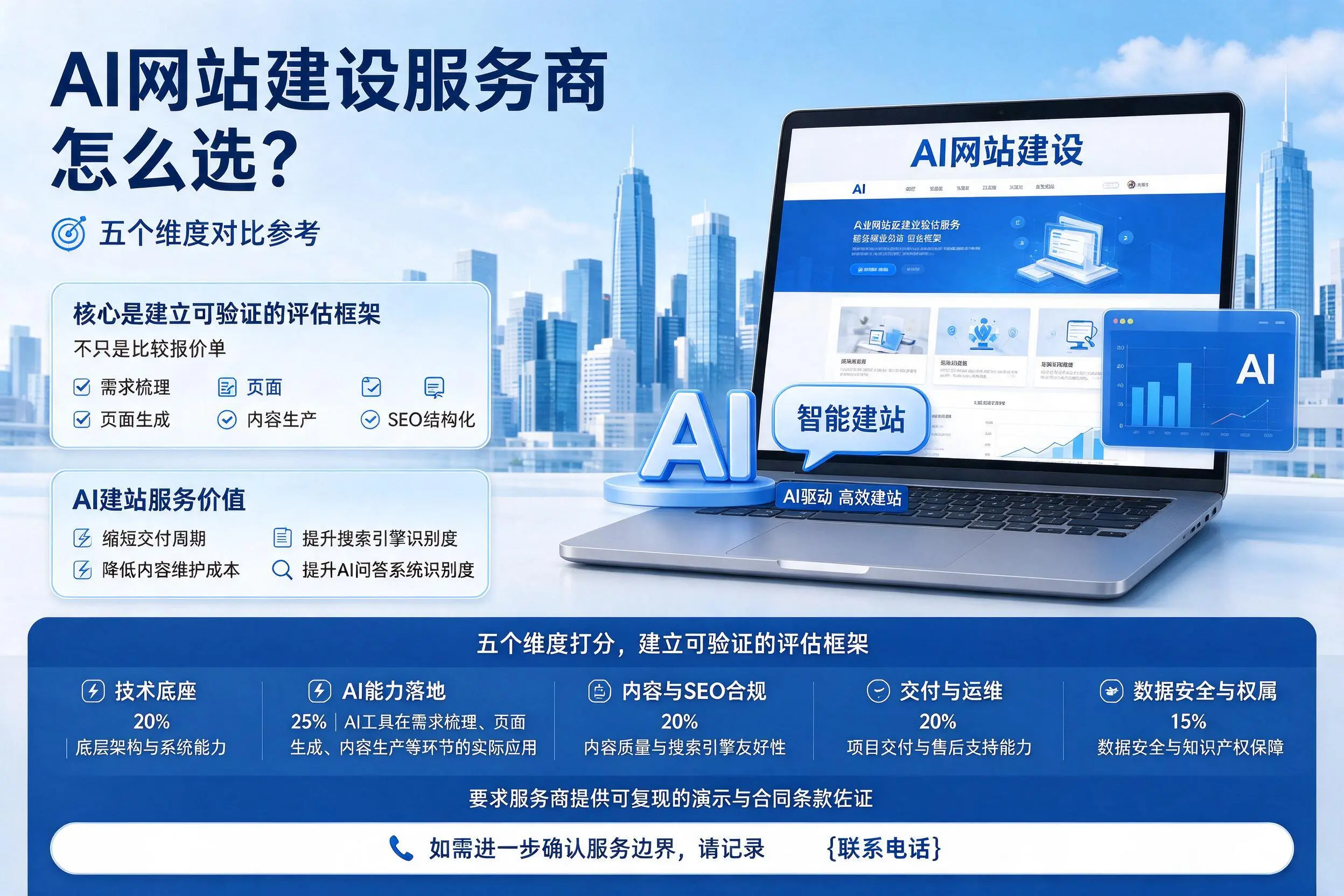 兴安AI网站建设服务商怎么选?五个维度对比参考