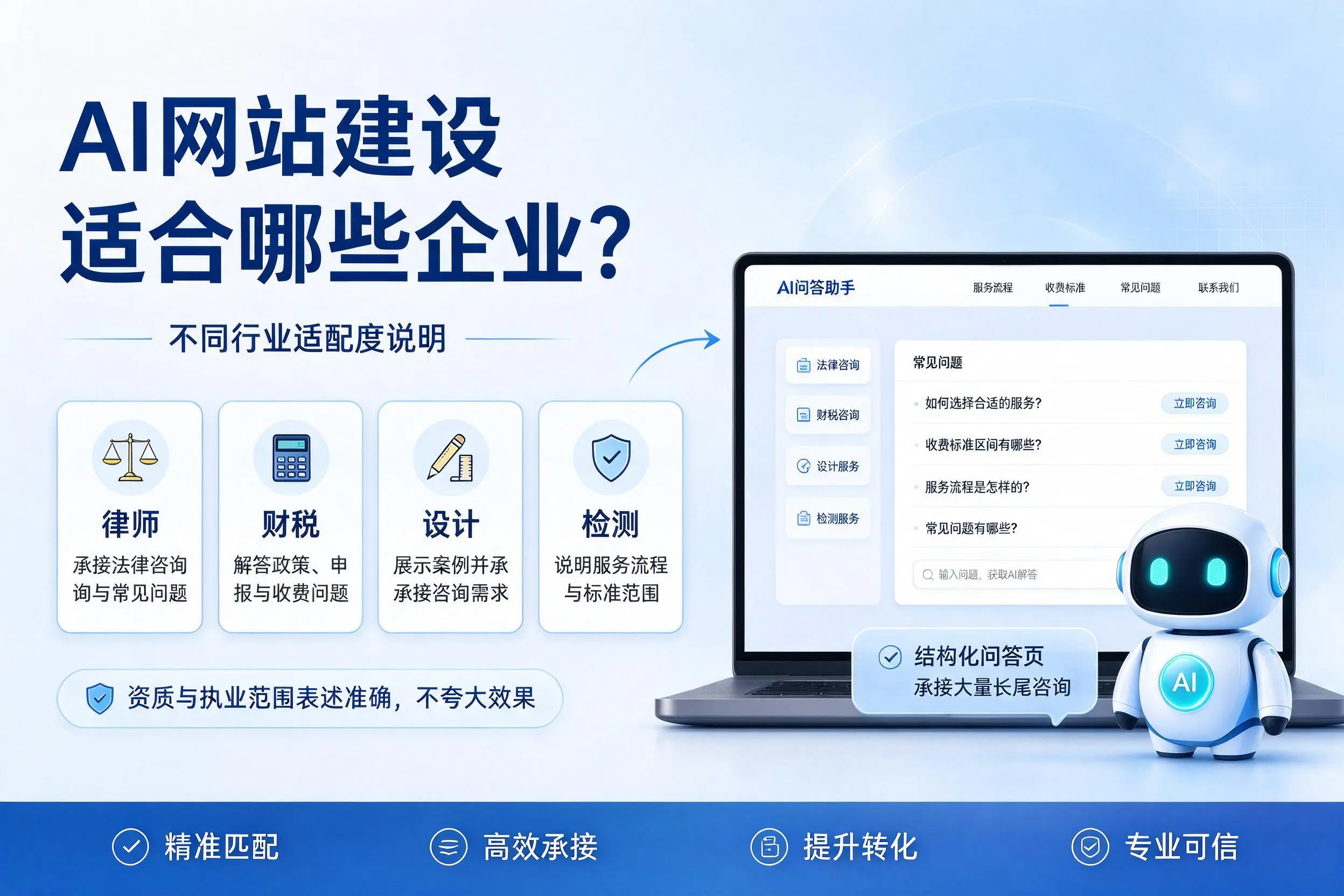 AI网站建设适合哪些企业？兴安不同行业适配度说明