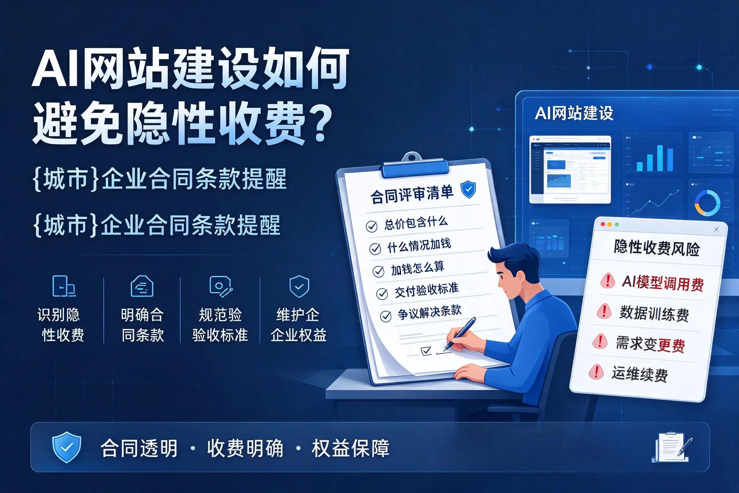 AI网站建设如何避免隐性收费？兴安企业合同条款提醒